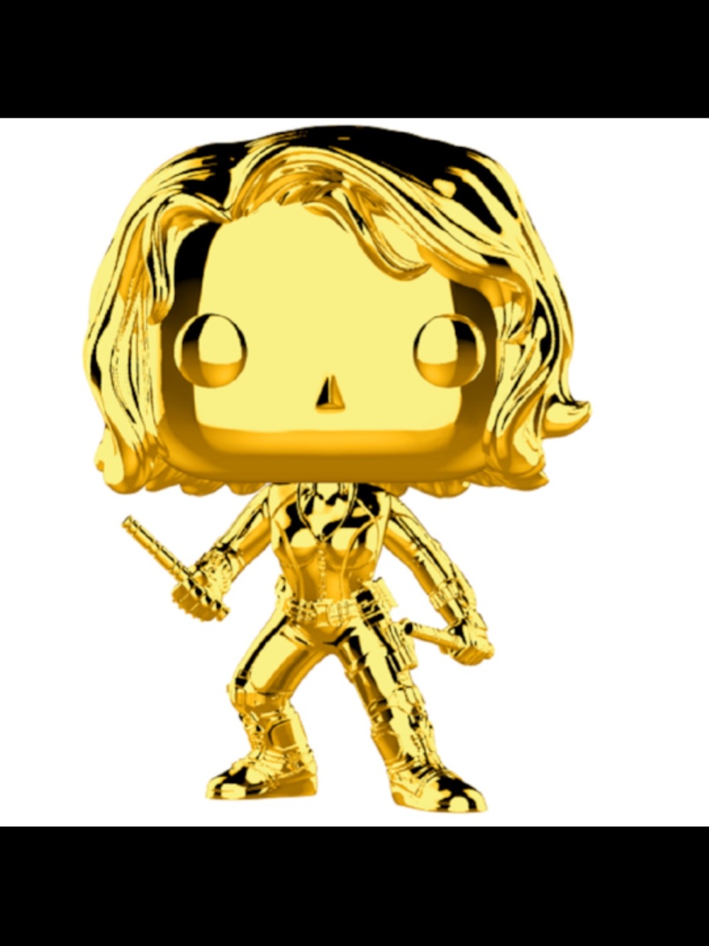 Funko Pop! Black Widow Gold Chrome Figure (Gold) - Picture 2 of 3
